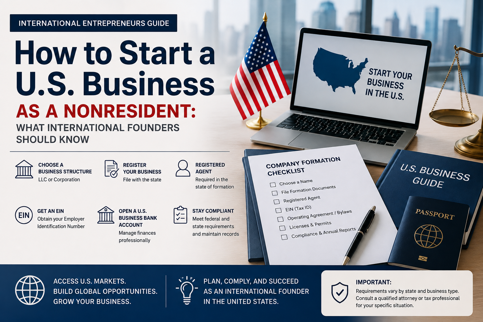 U.S. business formation guide for nonresident entrepreneurs
