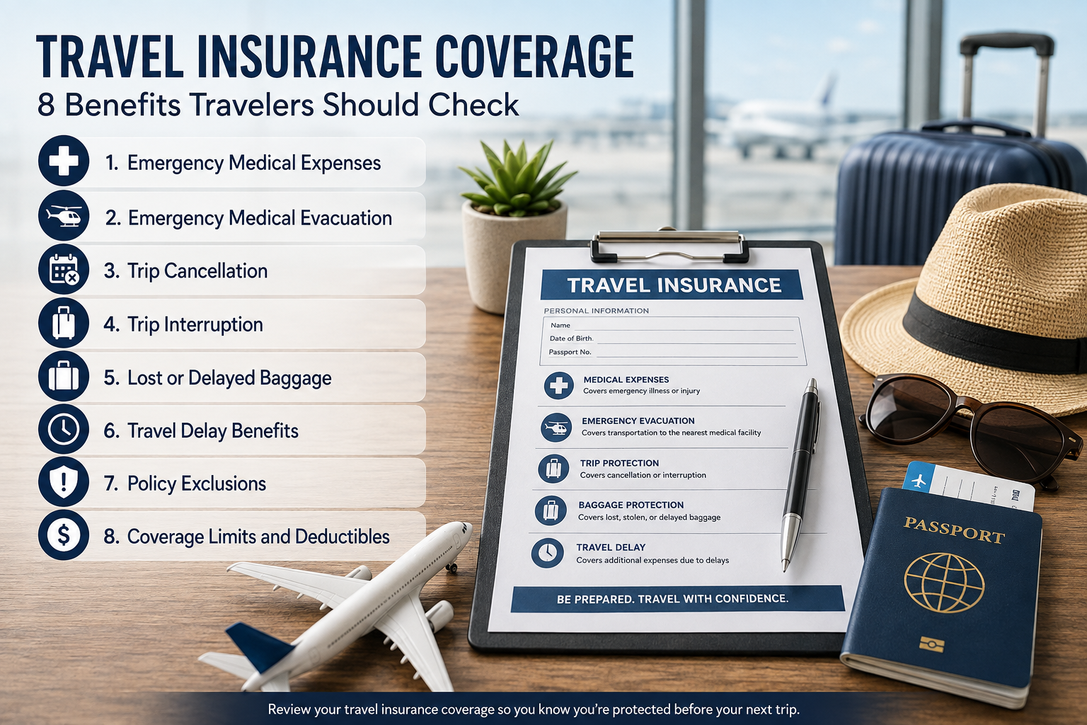 Travel insurance coverage