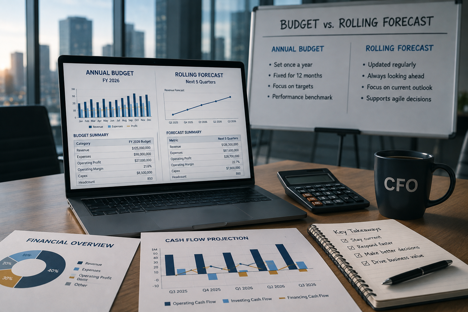 Rolling forecasts vs annual budgets for corporate financial planning