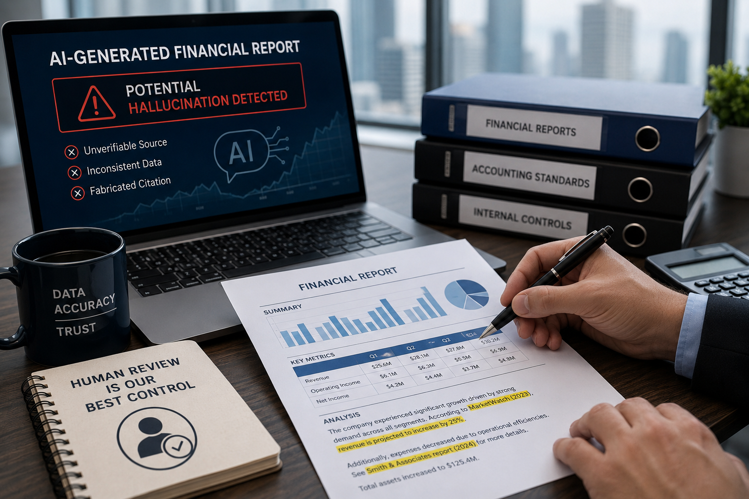 AI hallucinations in financial reports